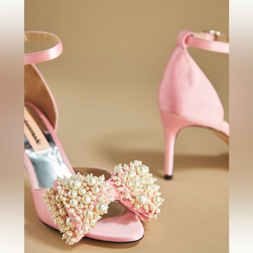 Anthropologie Custommade Marita Pearl Heels/ Size 37